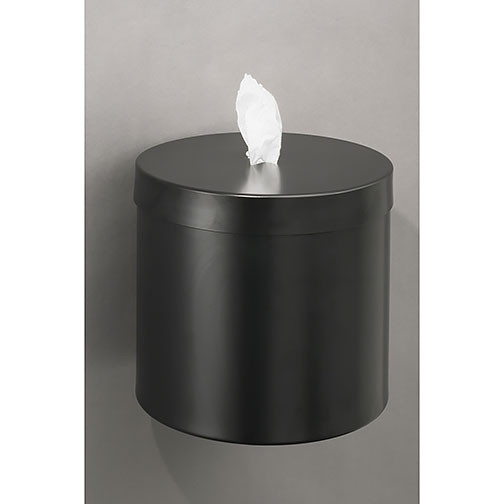 Glaro Wall Mounted Antibacterial Wipe Dispenser - W1015BK - Satin Black