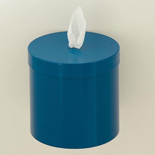 Glaro Antibacterial Wipe Dispenser W1015BL - Wall Mounted - Finished in Midnight Blue