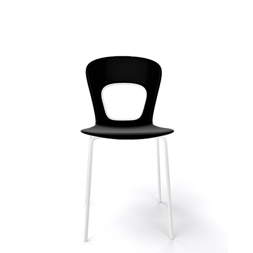 Magnuson Rivista Black Stacking Chair - Level