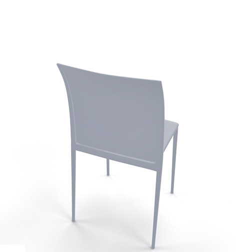 Magnuson Lucido SO Pearl Grey Stacking Chair - Back