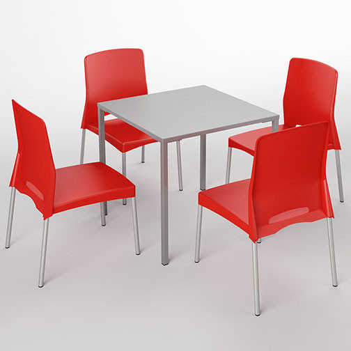 Magnuson Sim-01 Table with Lucido Chairs