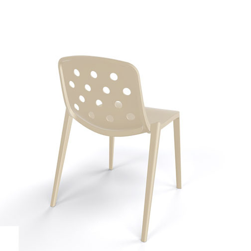 Magnuson Isidora Sand Stacking Chair - Back