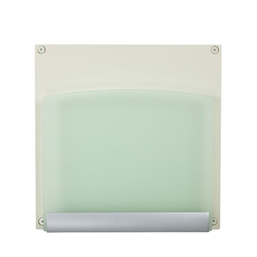 Peter Pepper 4101H-FG-SW HIPAA Medical Chart Holder - Frosted Green Acrylic - Soft White Back - Wall Mount