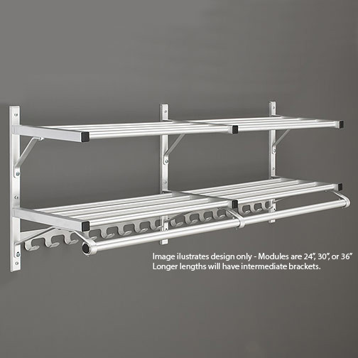 12 inch 2025 shelf with hooks