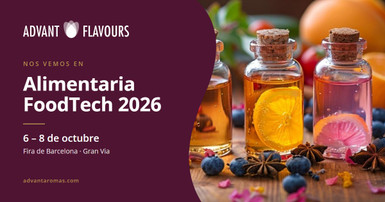 Advant Flavours en Alimentaria FoodTech 2026: nos vemos en Barcelona del 6 al 8 de octubre