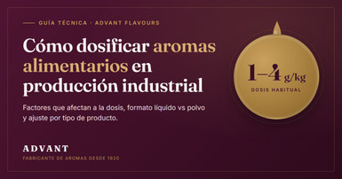  Cómo dosificar aromas alimentarios en producción industrial