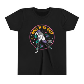 Girls With Grit Made in USA Hockey Kids Tee