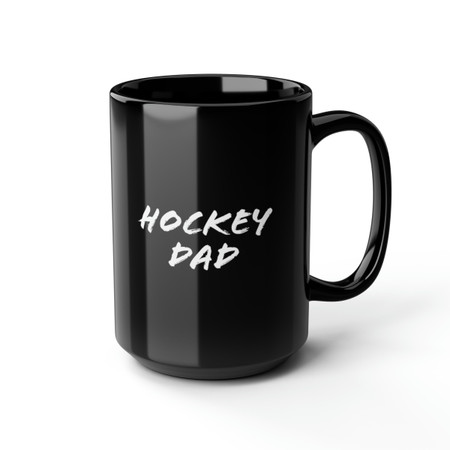 Black Hockey Dad Mug