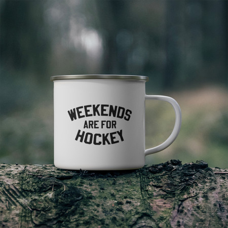 Weekends Are For Hockey Camping Mug