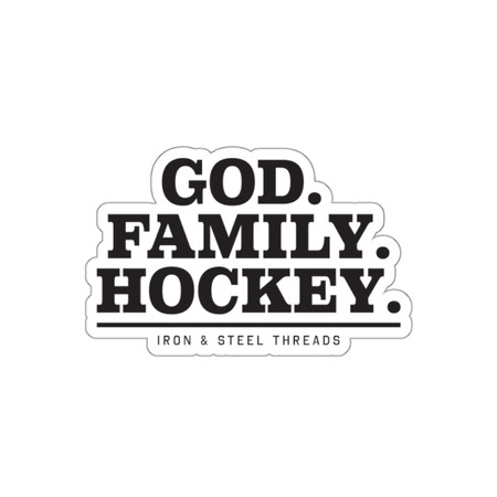 God. Family. Hockey. Sticker