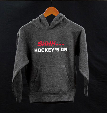 Shhh... Hockeys On Kids Fleece Hoodie