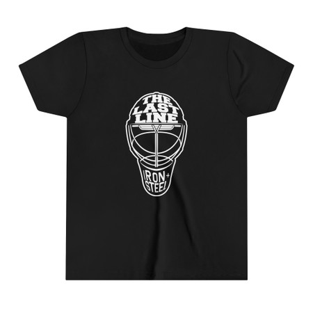 The Last Line Goalie Helmet Hockey Kids Tee