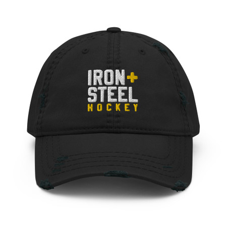 Iron & Steel Hockey Distressed Hat