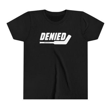 Denied Goalie Stick Hockey Kids Tee