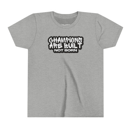 Champions Are Built Not Born Hockey Kids Tee