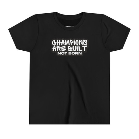 Champions Are Built Not Born Hockey Kids Tee