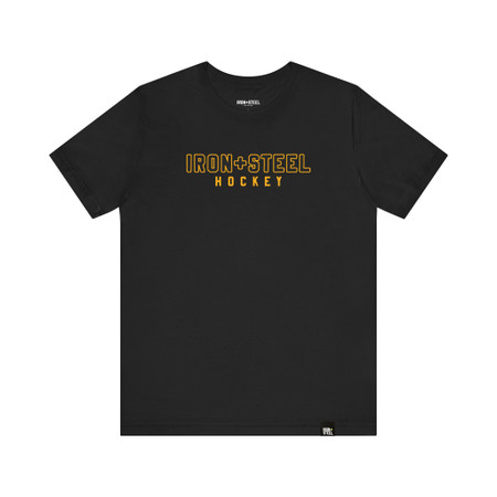 Iron+Steel Hockey Stealth Gold T-Shirt