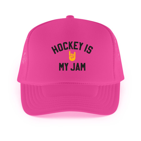 Hockey Is My Jam Foam Trucker Hat