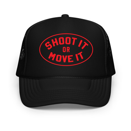 Shoot It Or Move It Hockey Trucker Hat
