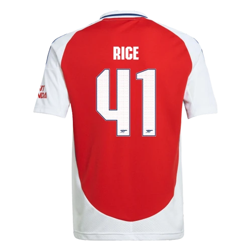RICE #41 Arsenal 24/25 Kid's Home Shirt and Shorts - Arsenal Font