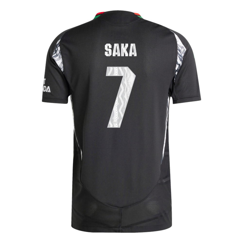 SAKA #7 Arsenal 24/25 Authentic Men's Away Shirt - Arsenal Font