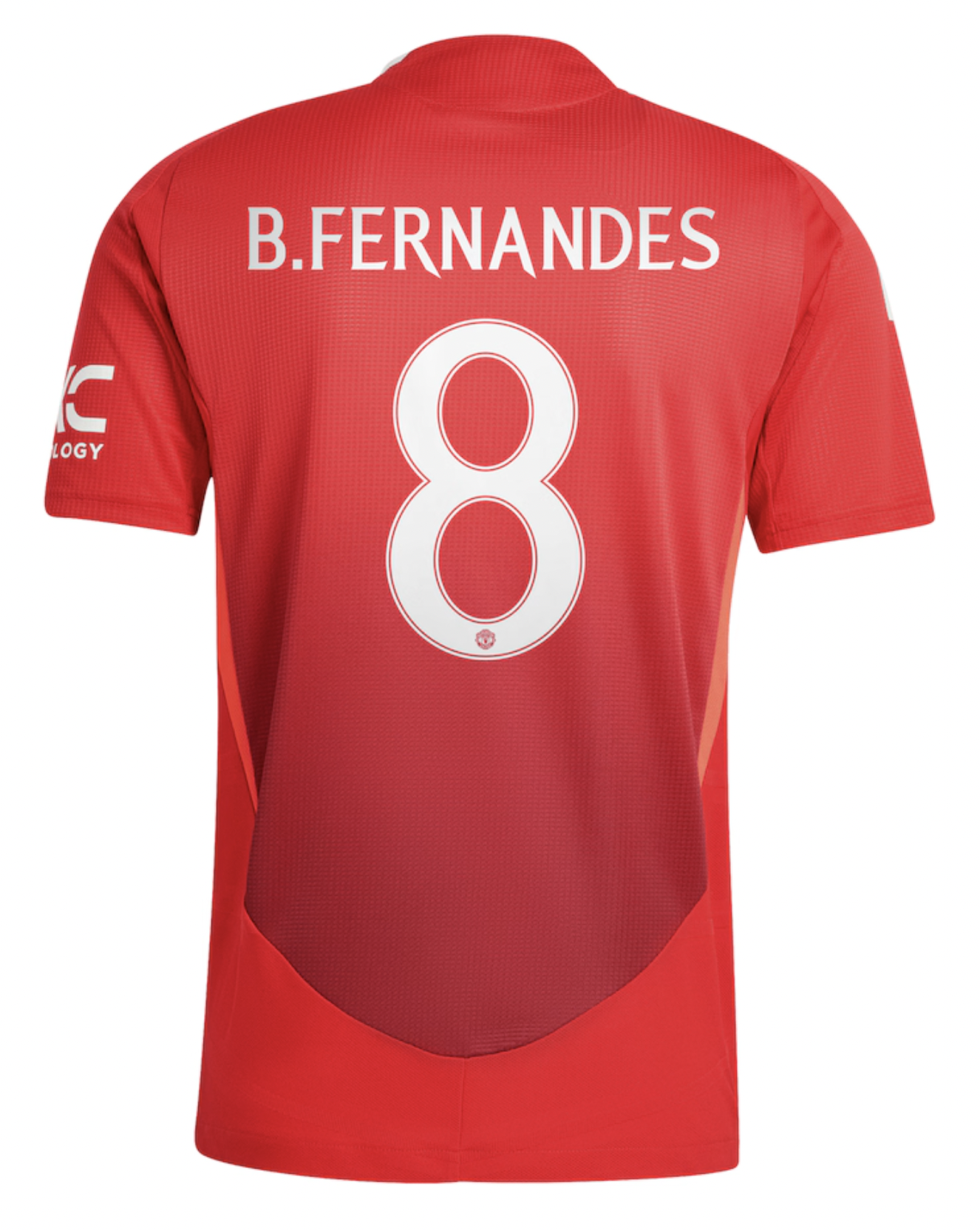 B.FERNANDES #8 Manchester United 24/25 Authentic Men's Home Shirt - Man United Font