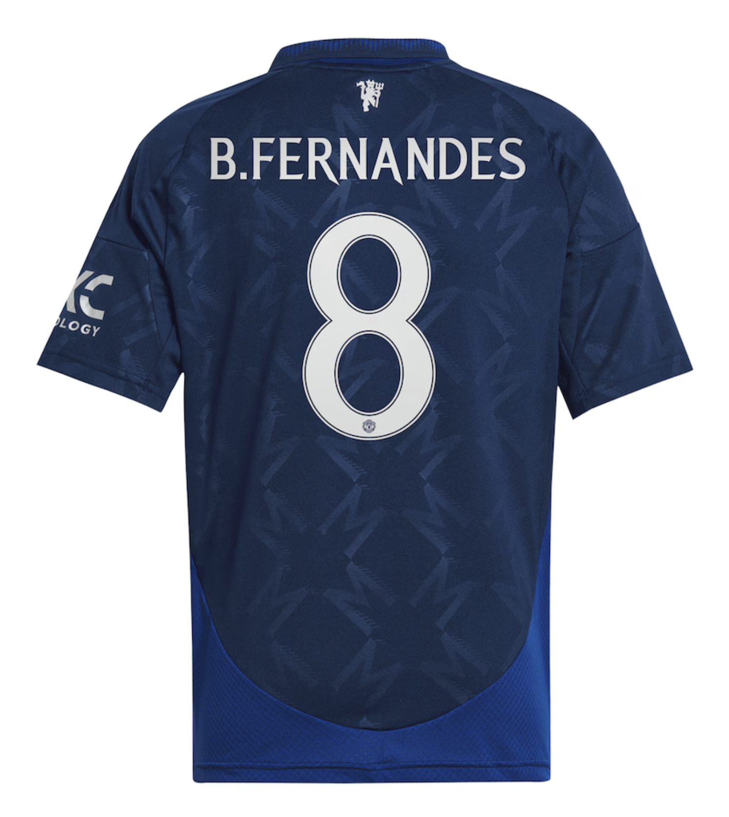 B.FERNANDES #8 Manchester United 24/25 Kid's Away Shirt and Shorts - Man United Font