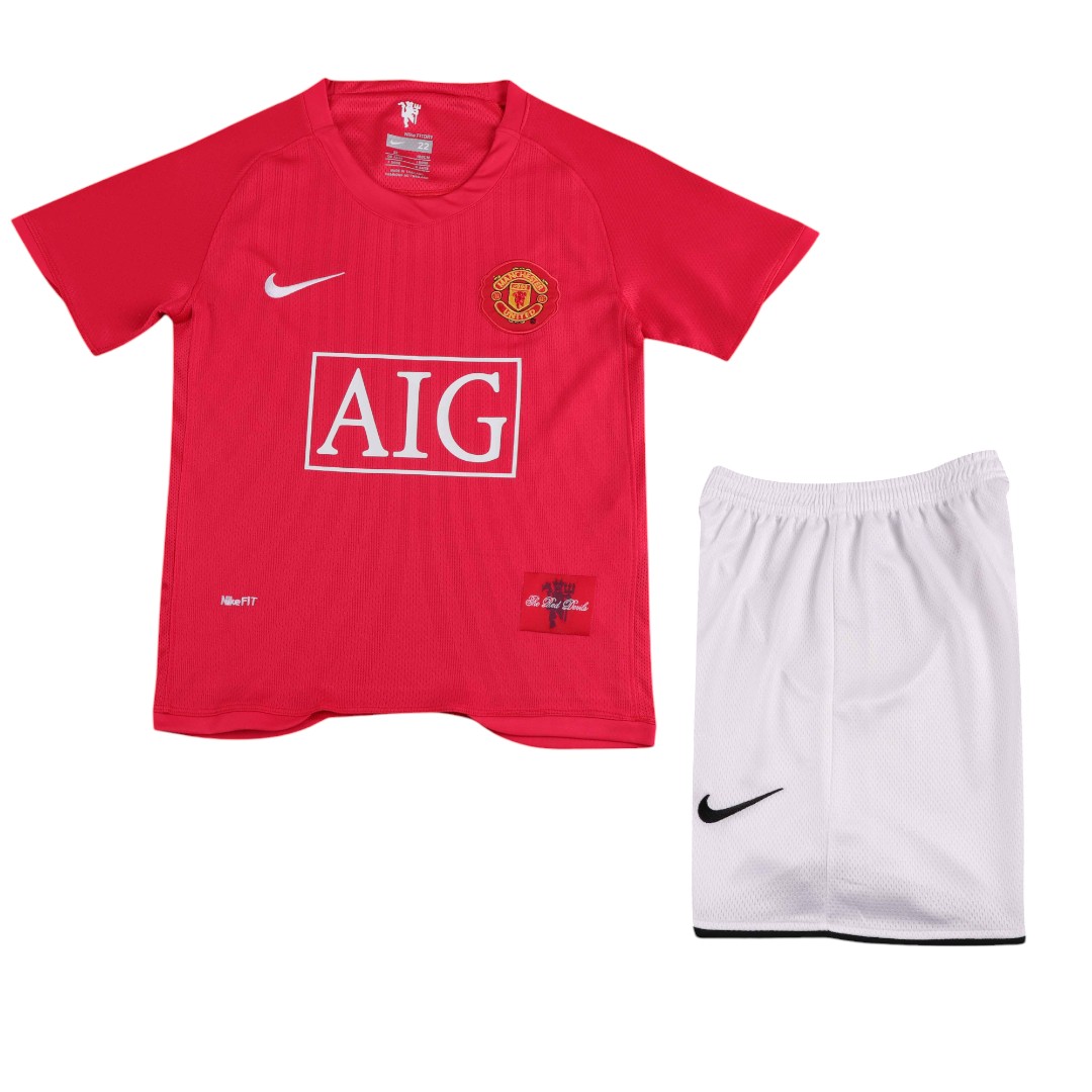 Manchester United 07/08 Kid's Home Retro Mini-Kit