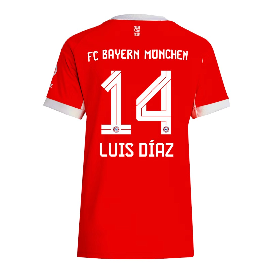 LUIS DÍAZ #14 Bayern Munich 25/26 Women's Home Shirt