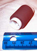 Paper pickup roller - Gray spongy rubber roller on a white cylinder and 24-tooth white gear on one side - HP Genuine Replacement Spare Parts - RM1-0036-020CN-HP
