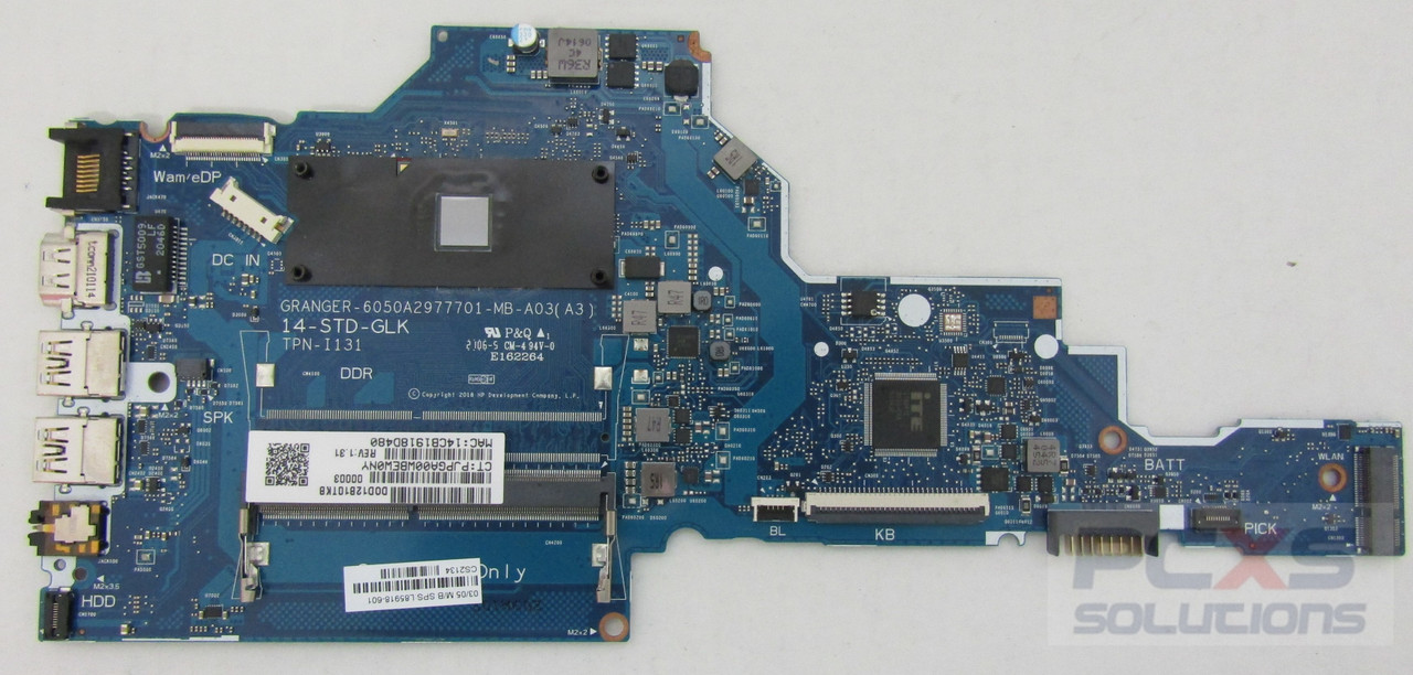 hp SYSTEM BOARD CelN4020 WIN 240 G7 - L85918-601