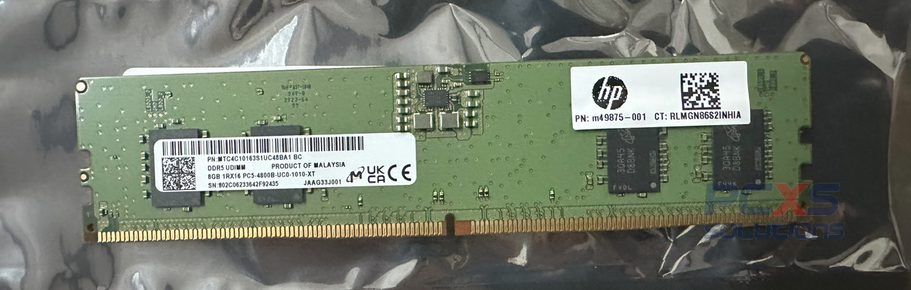 hp UDIMM 8GB DDR5-4800 1.1v NECC z2 g9 - N02930-001