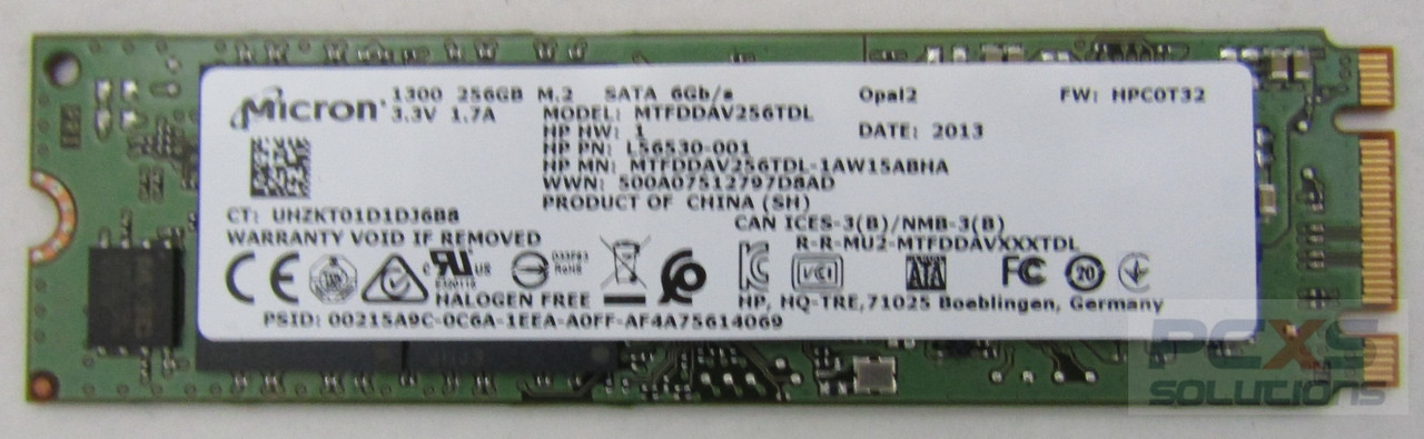 hp Solid-state drive 256GB M2 SATA-3 SED OPAL2 TLC.. - L56530-001