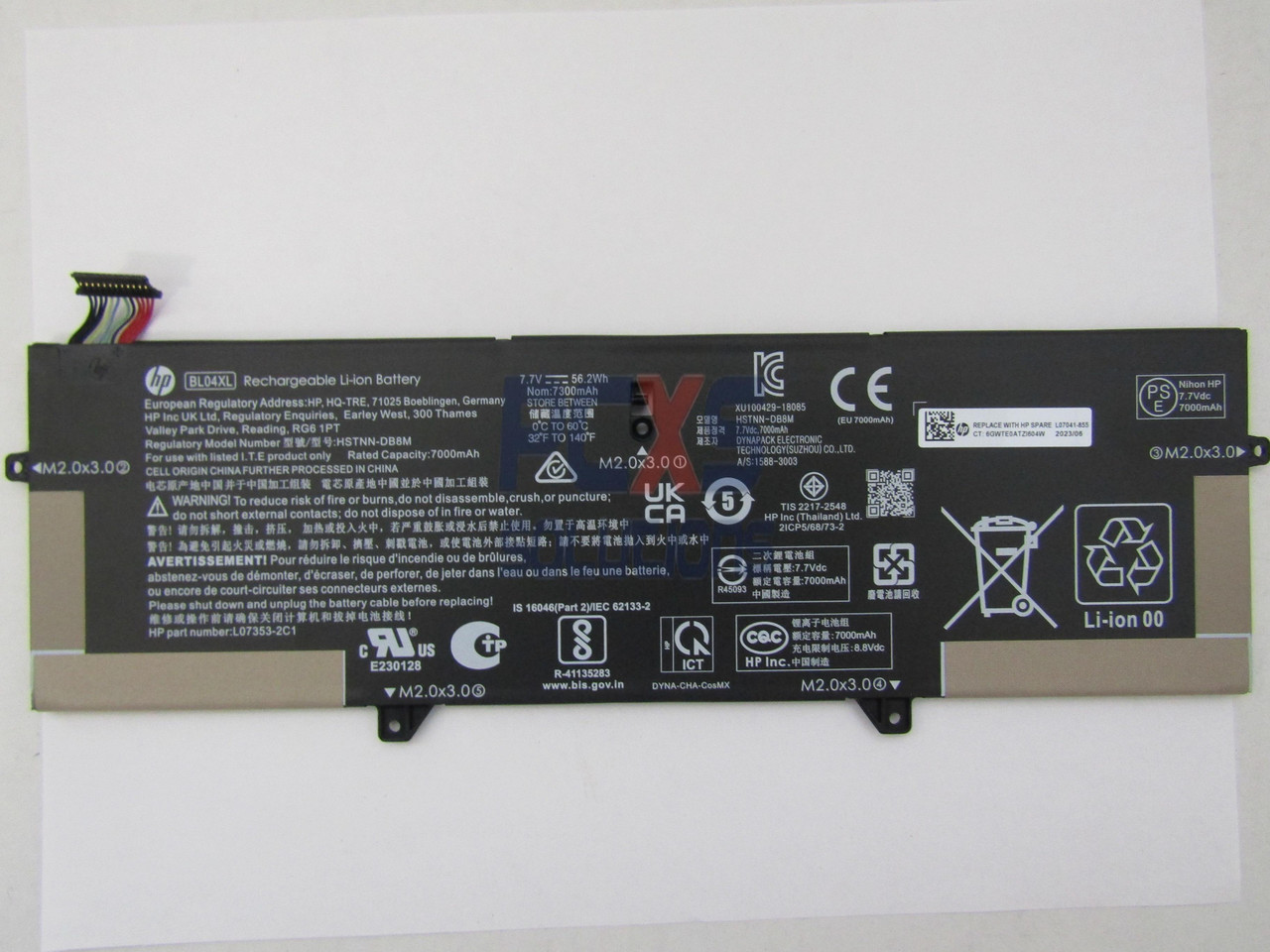 HP ASSY-BATT 4C 56Wh 3.75Ah LI BL04056XL-PL ELITEBOOK X360 1040 G5 - L07041-855