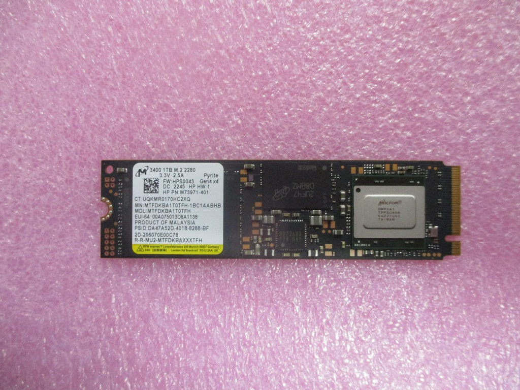 SSD 1TB 2280 PCIe-4x4 TLC M.2 NMIC - HP Genuine Replacement Spare Parts - N22908-001-HP