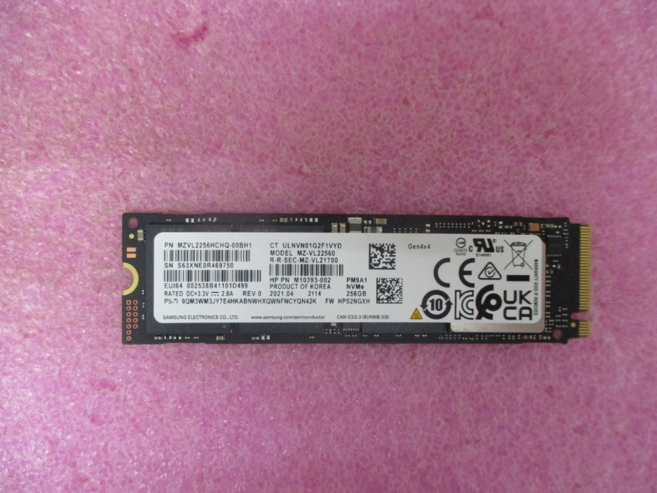 SKO-SSD 256G ZTurbo PCIe4x4 2280 TLC M2 - HP Genuine Replacement Spare Parts - M52025-001-HP