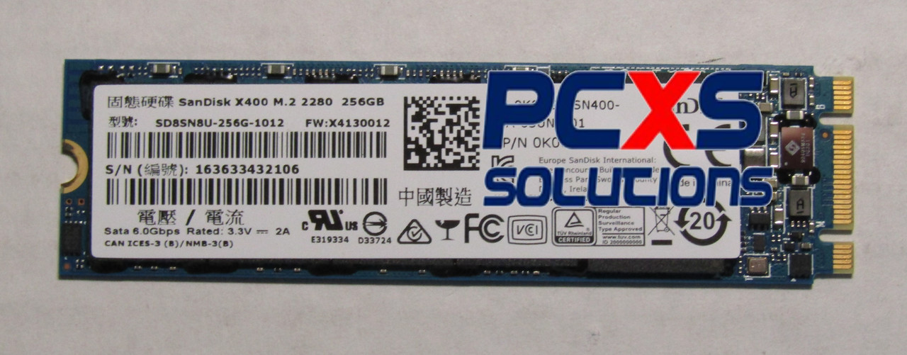 SanDisk SSD X400 M.2 2280 256GB - SD8SN8U-256G-1012