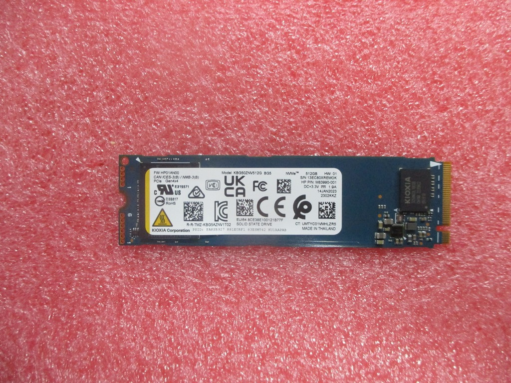 SKO-SSD 512GB PCIe-4x4 2280 NVMe M.2 - HP Genuine Replacement