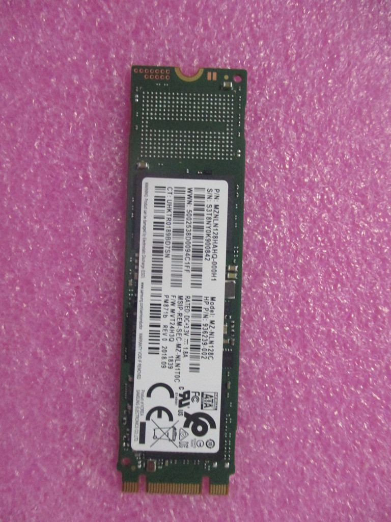 SKO-SSD 128GB M.2 2280 SATA-3 TLC - HP Genuine Replacement Spare Parts - L85346-002-HP