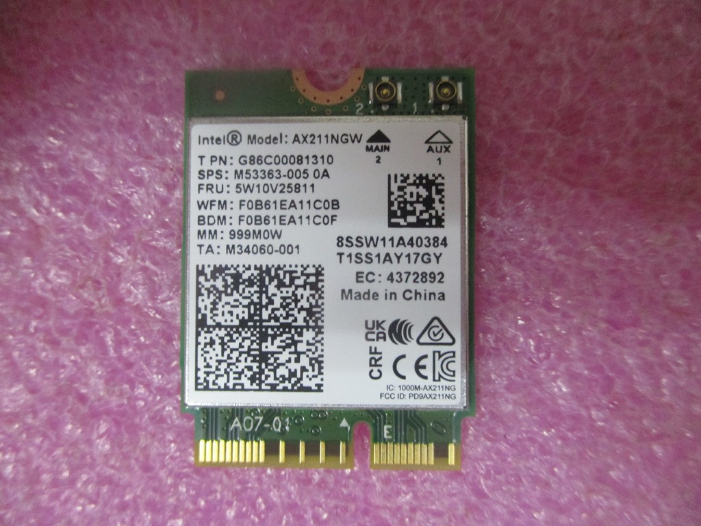 SKO-WLAN AX211 BT 5.3 M.2 2230 vPro - HP Genuine Replacement Spare Parts - M53363-002-HP