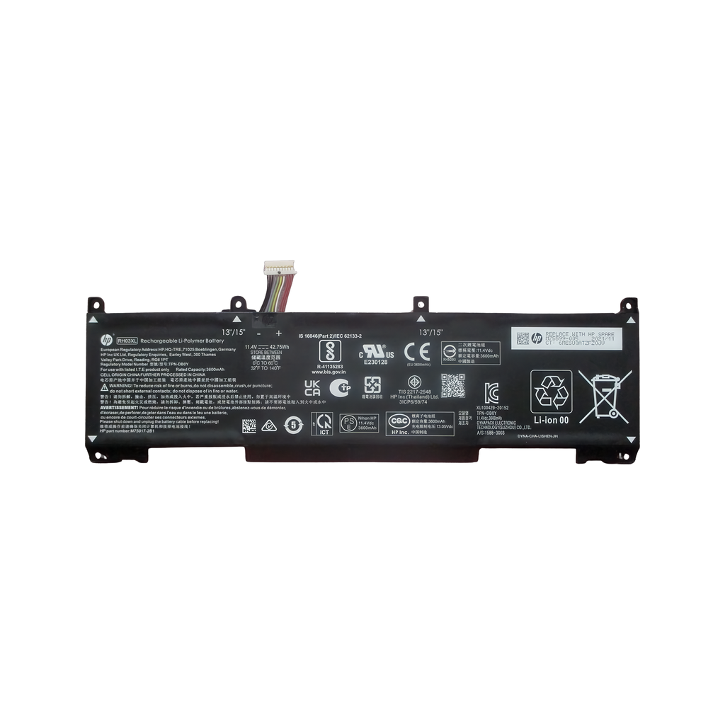 SKO-BATT 3C42WH 3.95AH LI RH03042XL-PL - HP Genuine Replacement Spare Parts - M75599-005-HP