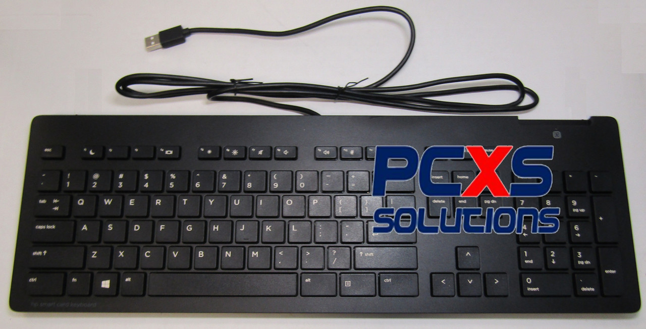 HP USB Slim Smartcard CCID keyboard (United States) - HP Genuine Replacement Spare Parts - 911725-001-HP
