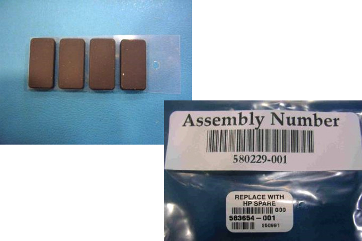 SPS-FOOT RUBBER D5 SFF JB - HP Genuine Replacement Spare Parts - 583654-001-HP