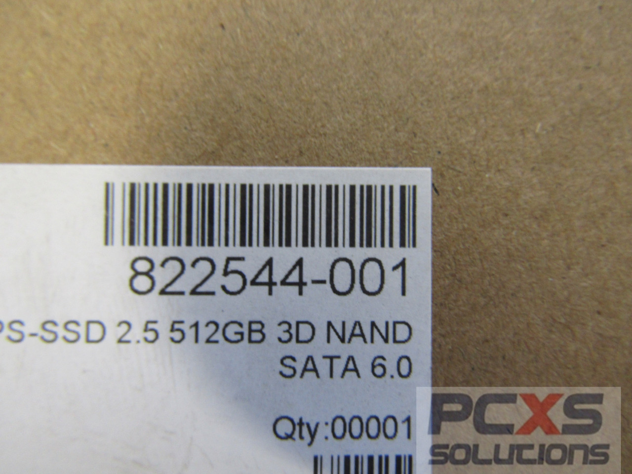 SPS-SSD 2.5 512GB 3D NAND SATA 6.0 - HP Genuine Replacement Spare Parts - 822544-001-HP