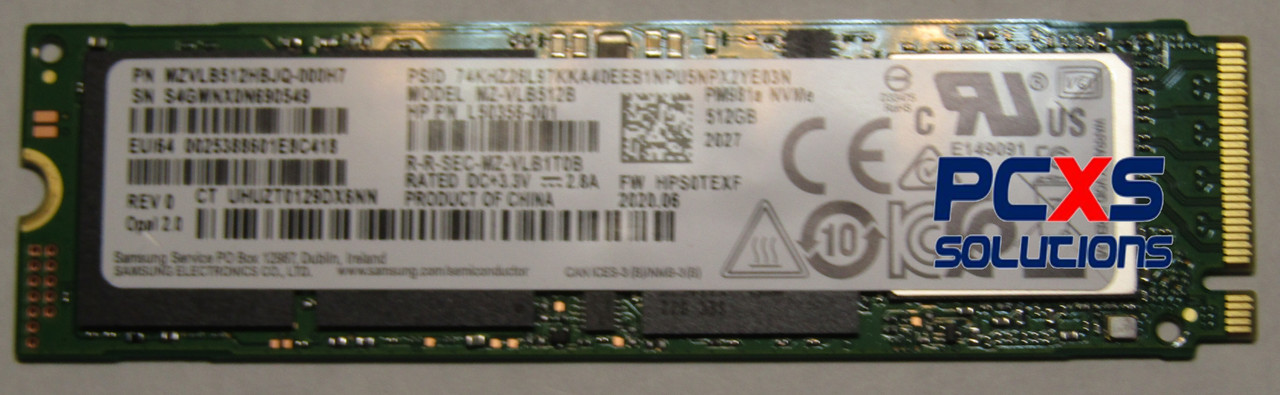 SSD 512GB M2 2280 PCIe-NVMe TLC SED  - ZBOOK 15 Fury G7 - L85368-001