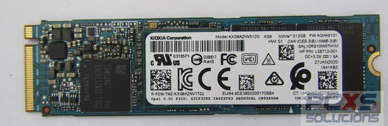 SPS-SSD 512GB PCIE NVME SED OPAL2 TLC - HP Genuine Replacement Spare Parts - L62303-001-HP