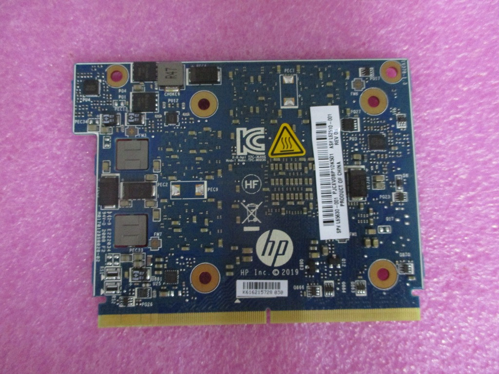 SPS-PCA MXM QUADRO T2000 4GB PCA ONLY - HP Genuine Replacement Spare Parts - L65630-001-HP