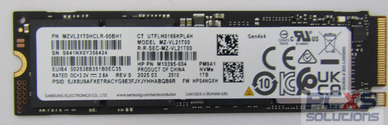 SPS-SSD 1TB PCIe NVMe TLC W/TPAD - HP Genuine Replacement Spare Parts - L76723-001-HP
