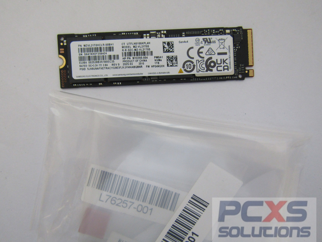 SPS-SSD 1TB PCIe NVMe TLC W/TPAD - HP Genuine Replacement Spare Parts - L76723-001-HP