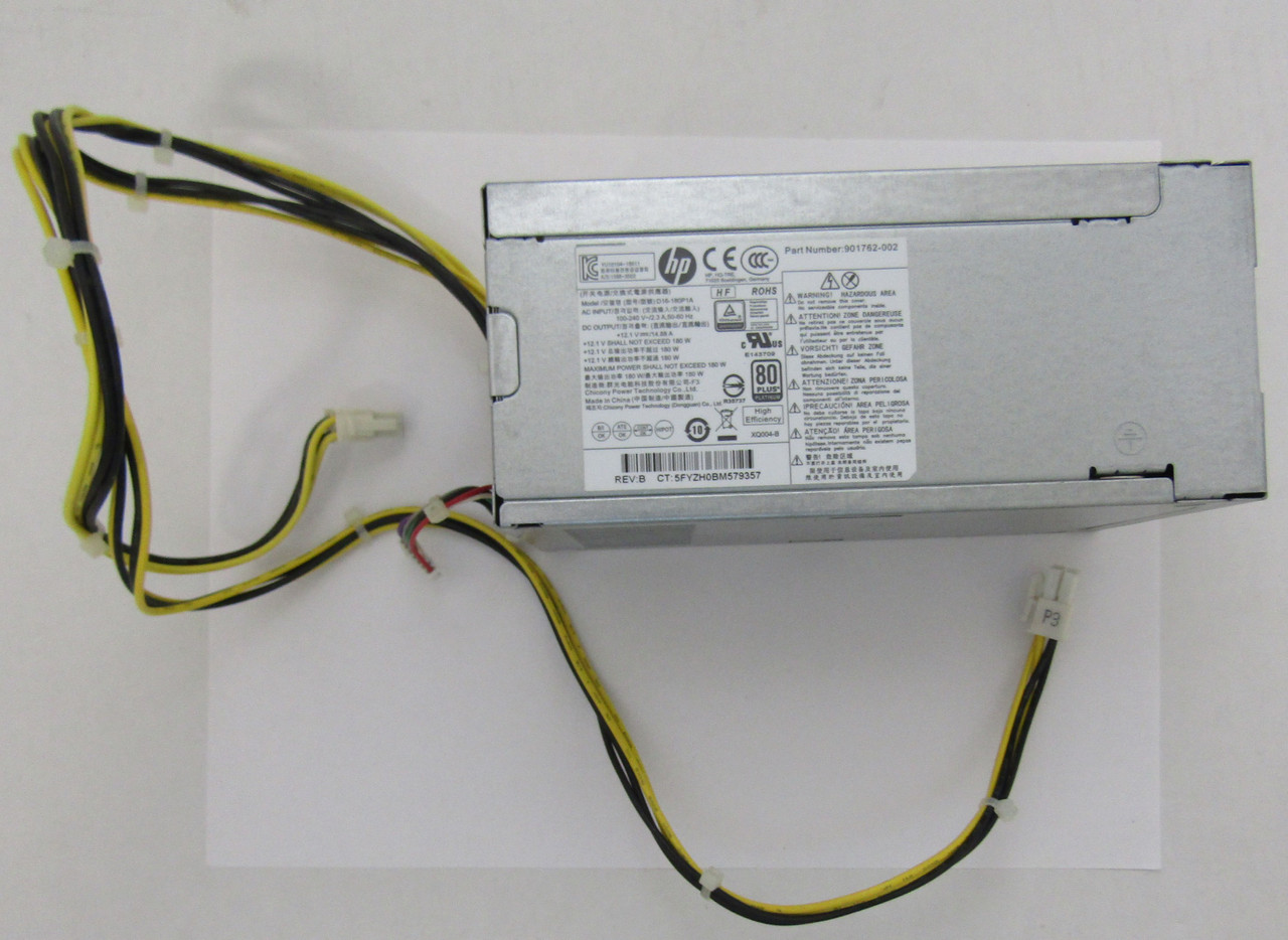 hp Power supply unit 180W 92% efficient rating ED 800 G3 SFF - 913149-001